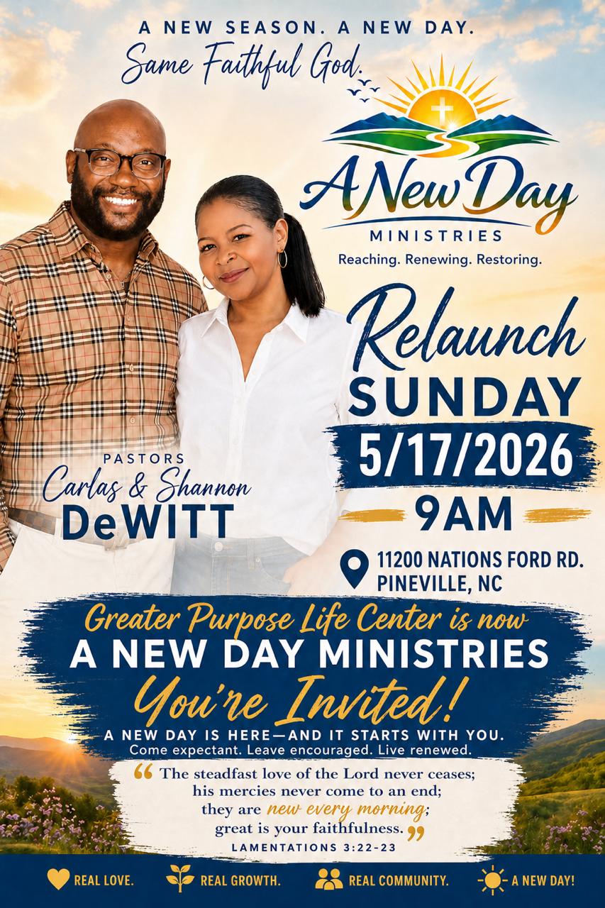 A New Day Ministries Flyer